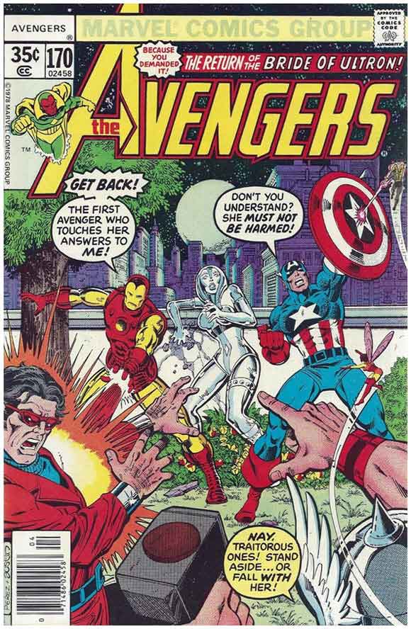 Avengers #170 Marvel Comics Group Error variant