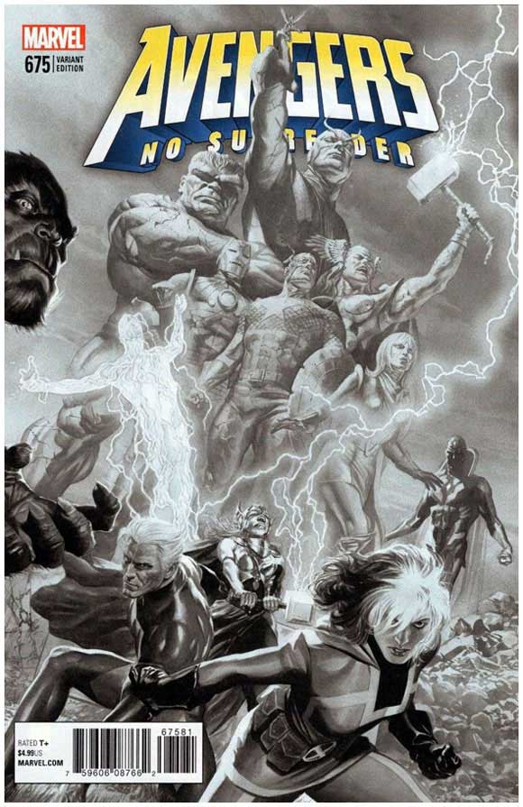Avengers #675 Alex Ross Sketch Cover 1:200 Retailer Incentive Variant 2018