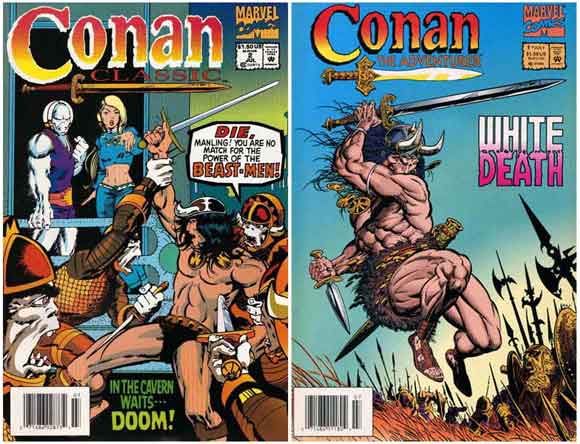 Conan The Adventurer #2 Newsstand & Conan Classic #2