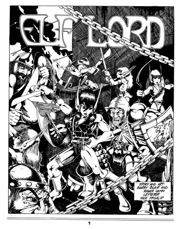 Elflord #1 1980 Splash Page