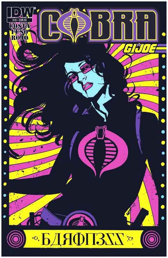 G.I. Joe Cobra #19 Antonio Fuso 1:10 Retailer Incentive Rock Poster Variant Cover