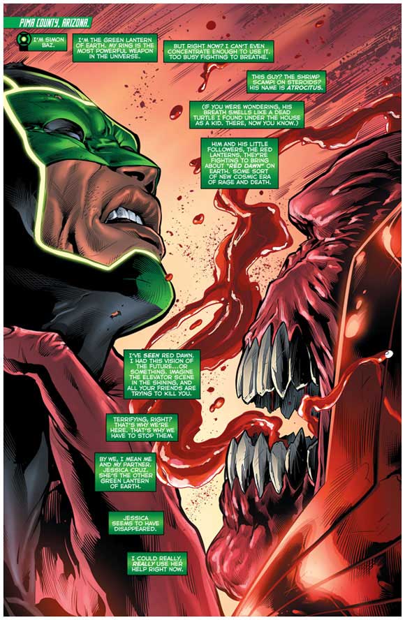 Green Lanterns #6 Interior page sample: Atrocitus