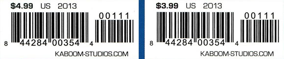 Herobear And The Kid Annual #1 2013 Recalled Price and Corrected Price