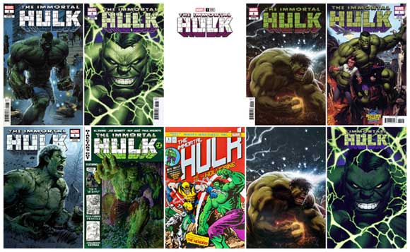 Rare Comics Immortal Hulk 1 Buscema Remastered Variants