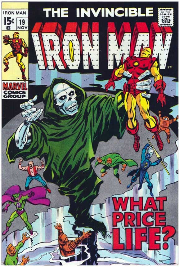 Iron Man #19 (1969) Error Variant: manufactured with a yellow O in the logo