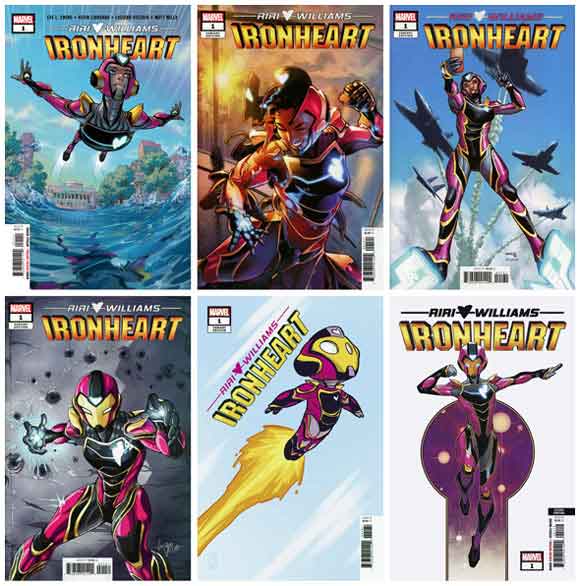 Ironheart #1 Other Diamond distributed covers
