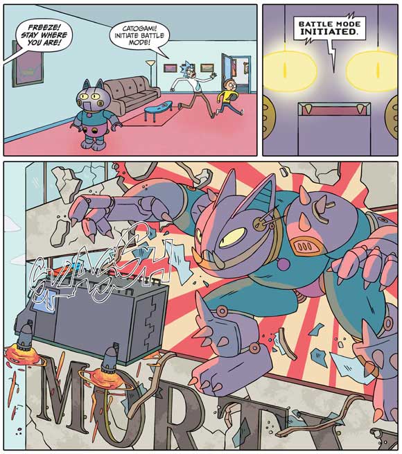 Rick And Morty #1: Interior Sample #3: Battle Mode