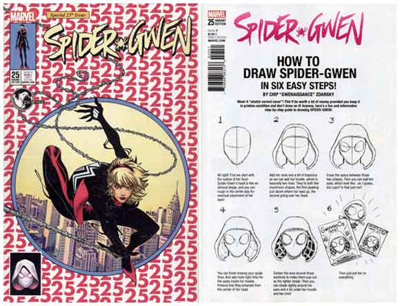 Spider-Gwen #25 Unknown Comics Variant C and Zdarsky variant
