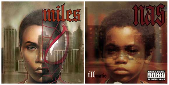 Spider-Man #1 Granov Hip Hop cover based on Illmatic by NAS