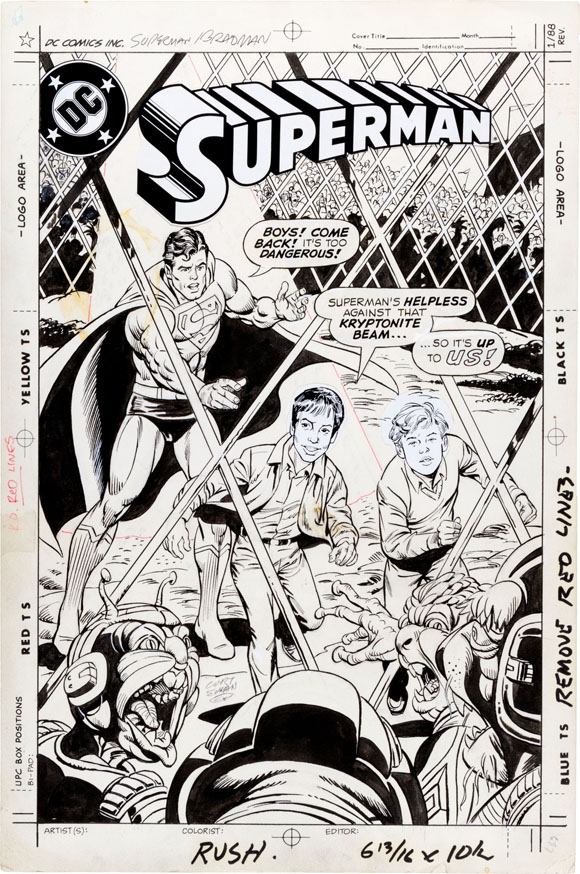 Superman Bradman Cover Art by Curt Swan and Angelo Torres
