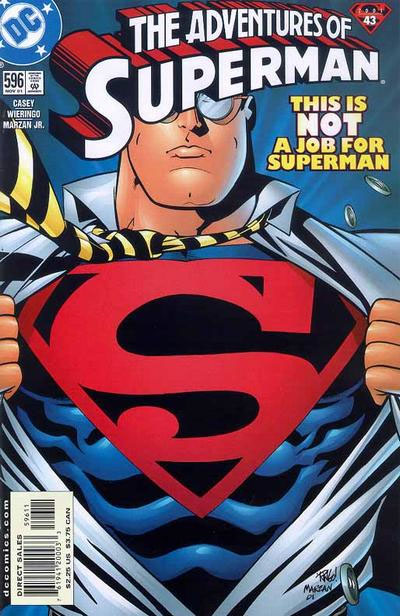 The Adventures of Superman 596 cover