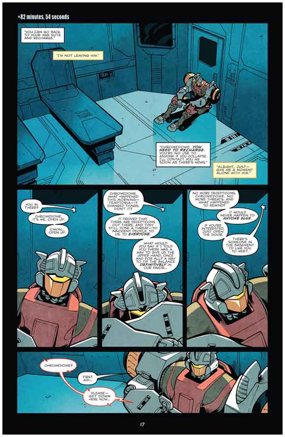Transformers: More Than Meets The Eye #12 Interior Sample: Not leaving Him
