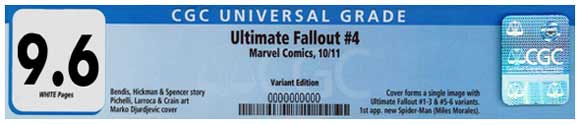 Ultimate Fallout #4 Djurdjevic Variant CGC