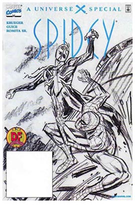 Universe X Spidey #1 DF Sketch Cover