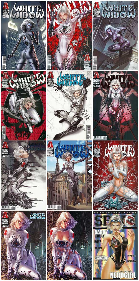 NM Absolute Comics 2nd Print White Widow #1 Cover C 2nd Print Variant 2019